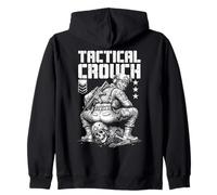 Joueur de Jeu vidéo Militaire FPS Gamer Funny Tactical Crouch Sweat à Capuche