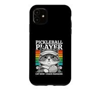 Joueur de Pickleball Cat Mom Manager Chaos Manager Humour Coque pour iPhone 11