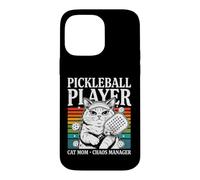 Joueur de Pickleball Cat Mom Manager Chaos Manager Humour Coque pour iPhone 14 Pro Max