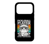 Joueur de Pickleball Cat Mom Manager Chaos Manager Humour Coque pour iPhone 17 Pro