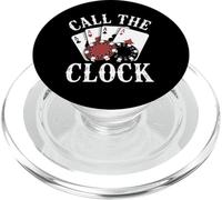 Joueur de Poker Call The Clock Gambling Texas Hold Em PopSockets PopGrip pour MagSafe