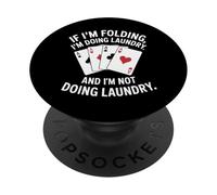 Joueur de Poker Fold Gambling Texas Hold Em PopSockets PopGrip Adhésif