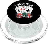 Joueur de Poker Fold Gambling Texas Hold Em PopSockets PopGrip pour MagSafe