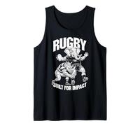 Joueur de Rugby conçu pour Impact Funny Rhino Elephant Tackle Débardeur