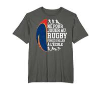 Joueur De Rugby Drôle Né Pour Jouer Au Rugby T-Shirt