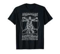 Joueur de Rugby drôle Vintage Homme de Vitruve Leonardo Da Vinci T-Shirt