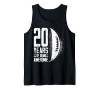 Joueur de Rugby rétro 20e Anniversaire garçon Fille 20 Ans Débardeur