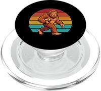Joueur de Sasquatch Bigfoot Football Retro Sunset PopSockets PopGrip pour MagSafe