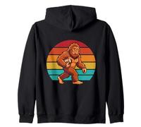 Joueur de Sasquatch Bigfoot Football Retro Sunset Sweat à Capuche