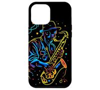 Joueur de Saxophone Grand-père Musique Jazz Coque pour iPhone 12 Pro Max