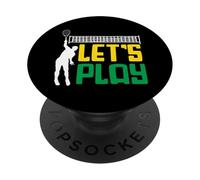 Joueur de Tennis Let's Play - Design passionné PopSockets PopGrip Adhésif