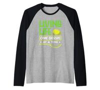 Joueur de Tennis Living Life One Serve at A Time Manche Raglan