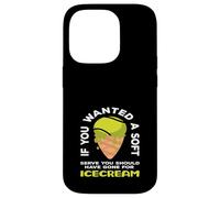Joueur de Tennis si Vous vouliez Une Glace Douce Coque pour iPhone 14 Pro