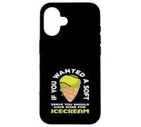 Joueur de Tennis si Vous vouliez Une Glace Douce Coque pour iPhone 16