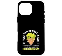 Joueur de Tennis si Vous vouliez Une Glace Douce Coque pour iPhone 16 Pro Max