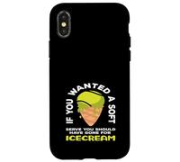 Joueur de Tennis si Vous vouliez Une Glace Douce Coque pour iPhone X/XS
