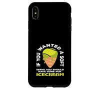 Joueur de Tennis si Vous vouliez Une Glace Douce Coque pour iPhone XS Max