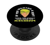 Joueur de Tennis si Vous vouliez Une Glace Douce PopSockets PopGrip Adhésif
