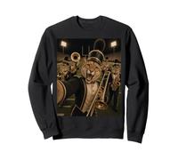 Joueur de Trombone Cougar Funny Vintage Selfie Spirit Pride Sweatshirt