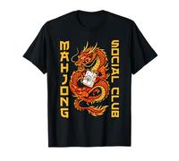 Joueur de tuiles Mahjong Social Club Bamboo Peacock T-Shirt