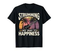 Joueur de ukulélé musique hawaïenne île tropicale cadeau T-Shirt