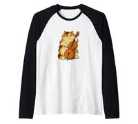 Joueur de Violoncelle Calico Cat Art Violoncelliste Orchestre Persan Manche Raglan