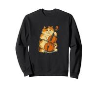 Joueur de Violoncelle Calico Cat Art Violoncelliste Orchestre Persan Sweatshirt