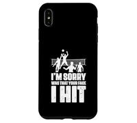 Joueur de Volley-Ball Amusant I'm Sorry Was That Your Face I Hit Coque pour iPhone XS Max