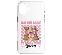 Joueur d'échecs Master Chess Girl on My Way to Steal Your Queen Coque pour iPhone 16 Plus