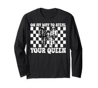 Joueur d'échecs Master Chess Girl on My Way to Steal Your Queen Manche Longue