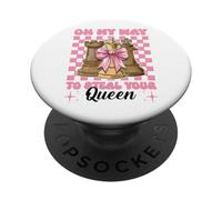 Joueur d'échecs Master Chess Girl on My Way to Steal Your Queen PopSockets PopGrip Adhésif