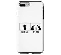 Joueur d'échecs Your Dad My Dad Daughter Son Funny Chess Coque pour iPhone 7 Plus/8 Plus