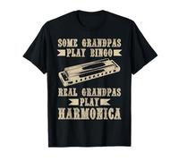 Joueur d'harmonica Funny Vintage Blues Music Harmonicist T-Shirt