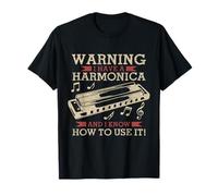 Joueur d'harmonica Funny Vintage Blues Music Harmonicist T-Shirt