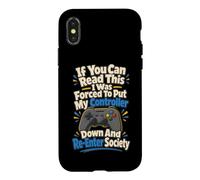Joueur forcé de Poser ma Manette Coque pour iPhone X/XS