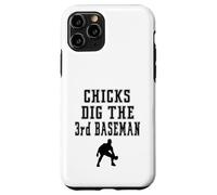 Joueur Graphique Chicks Dig The 3rd Third Baseman Funny Saying Coque pour iPhone 11 Pro