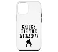 Joueur Graphique Chicks Dig The 3rd Third Baseman Funny Saying Coque pour iPhone 12/12 Pro