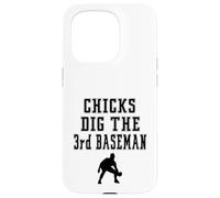 Joueur Graphique Chicks Dig The 3rd Third Baseman Funny Saying Coque pour iPhone 15 Pro