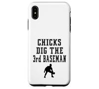 Joueur Graphique Chicks Dig The 3rd Third Baseman Funny Saying Coque pour iPhone XS Max