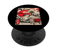 Joueur Japonais Grenouille Art Kanagawa Vague Jeu Vidéo PopSockets PopGrip Adhésif