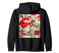 Joueur Japonais Grenouille Art Kanagawa Vague Jeu Vidéo Sweat à Capuche