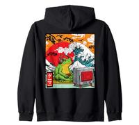 Joueur Japonais Grenouille Art Kanagawa Vague Jeu vidéo Sweat à Capuche