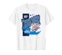 Joueur Officiel NBA Oklahoma City Thunder Barred T-Shirt
