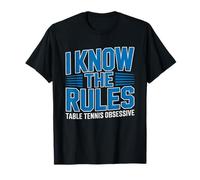 Joueur Ping Pong Tennis De Table Competition Serieux T-Shirt