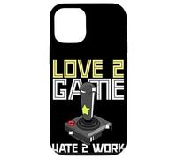 Joueur pour Adultes à l'ancienne Love 2 Game Hate 2 Work Coque pour iPhone 12/12 Pro