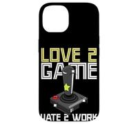 Joueur pour Adultes à l'ancienne Love 2 Game Hate 2 Work Coque pour iPhone 14