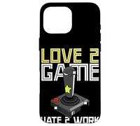 Joueur pour Adultes à l'ancienne Love 2 Game Hate 2 Work Coque pour iPhone 16 Pro Max