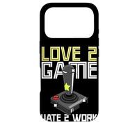 Joueur pour Adultes à l'ancienne Love 2 Game Hate 2 Work Coque pour iPhone 17 Pro