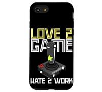 Joueur pour Adultes à l'ancienne Love 2 Game Hate 2 Work Coque pour iPhone SE (2020) / 7/8