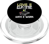 Joueur pour Adultes à l'ancienne Love 2 Game Hate 2 Work PopSockets PopGrip pour MagSafe